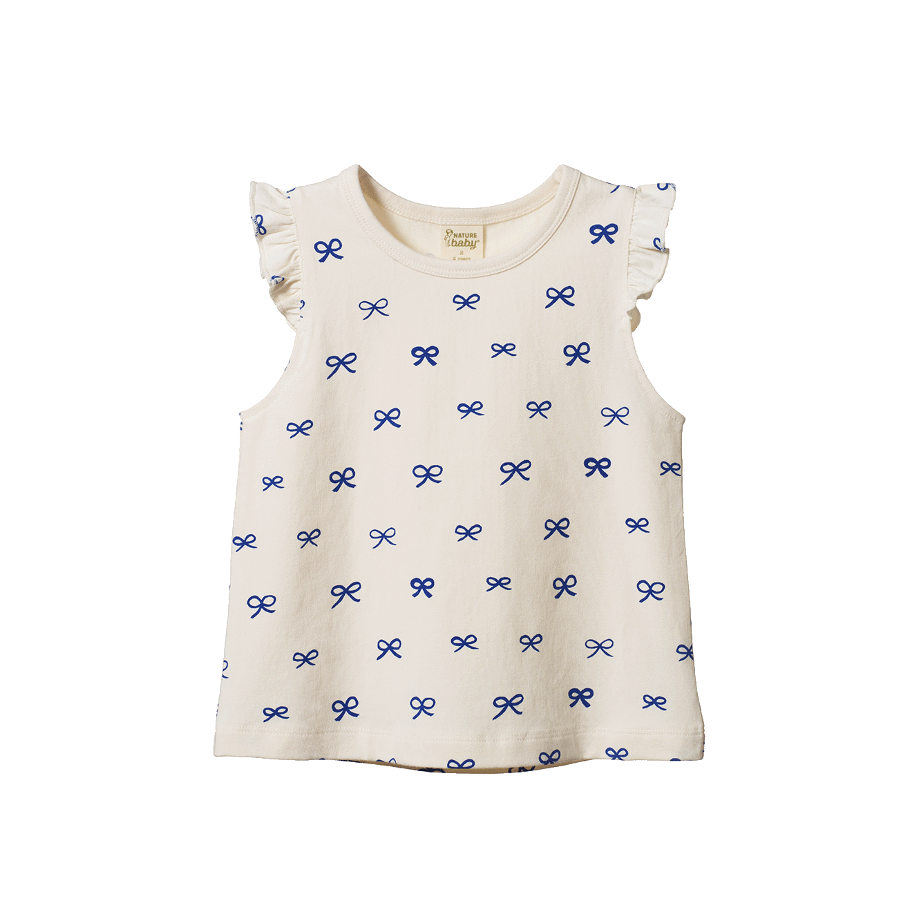 Nature Baby Fleur Tee - Ribbons Print
