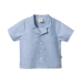 Guthrie Shirt Linen - Blue Stripe