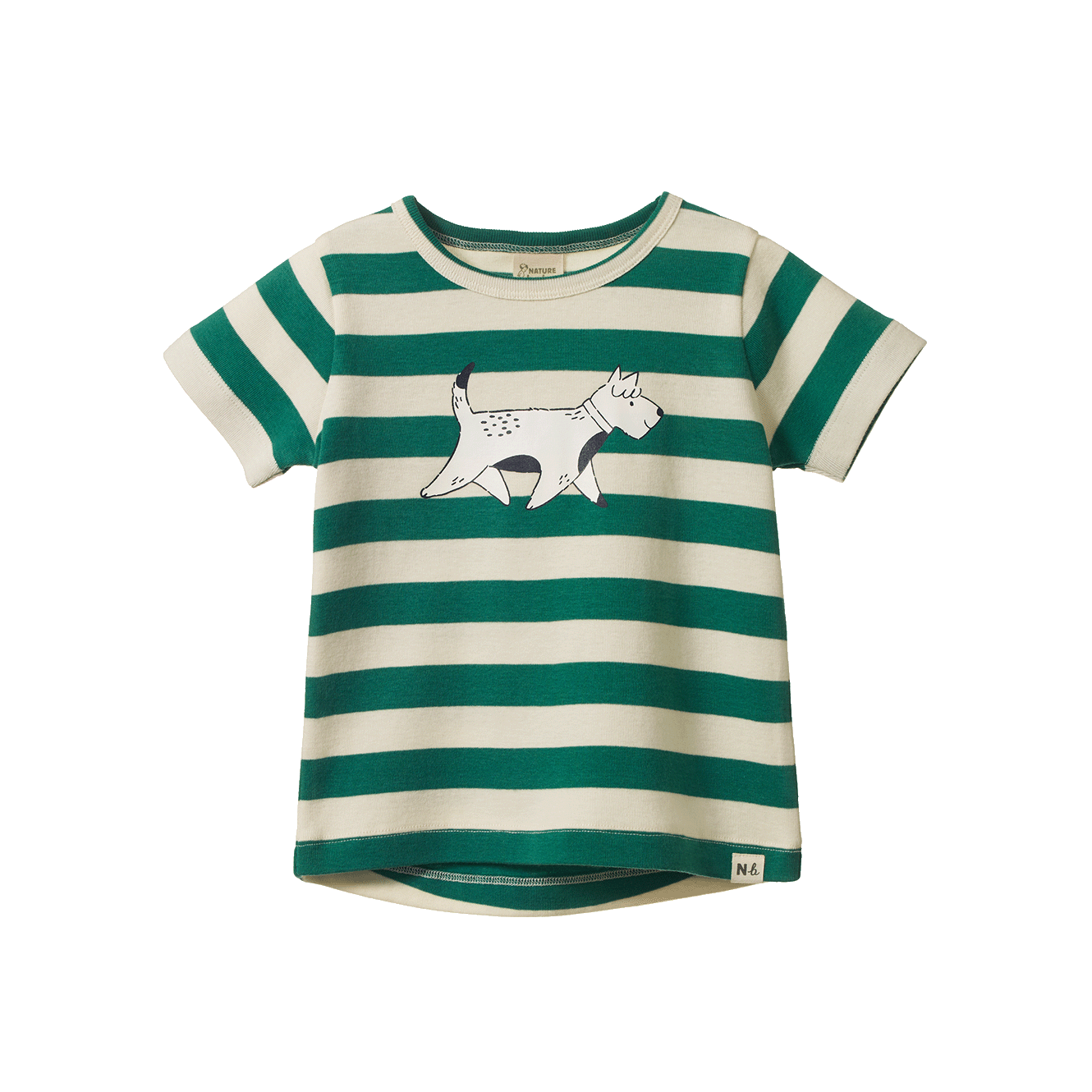 River Tee - Dog Walk Peppermint Print