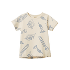 River Tee - Jazz Natural Print