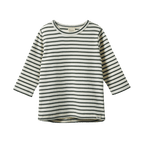 Long Sleeve River Tee - Thyme Sailor Stripe