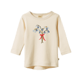 Long Sleeve Cloud Tee - Bluebelle Natural Print
