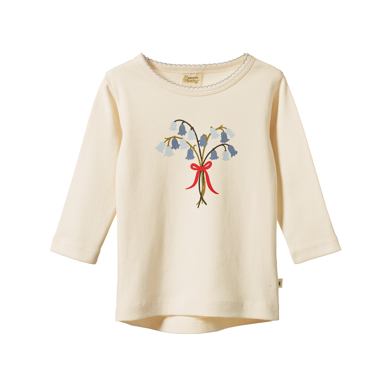 Long Sleeve Cloud Tee - Bluebelle Natural Print