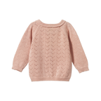 Piper Cardigan - Rose Bud Pointelle