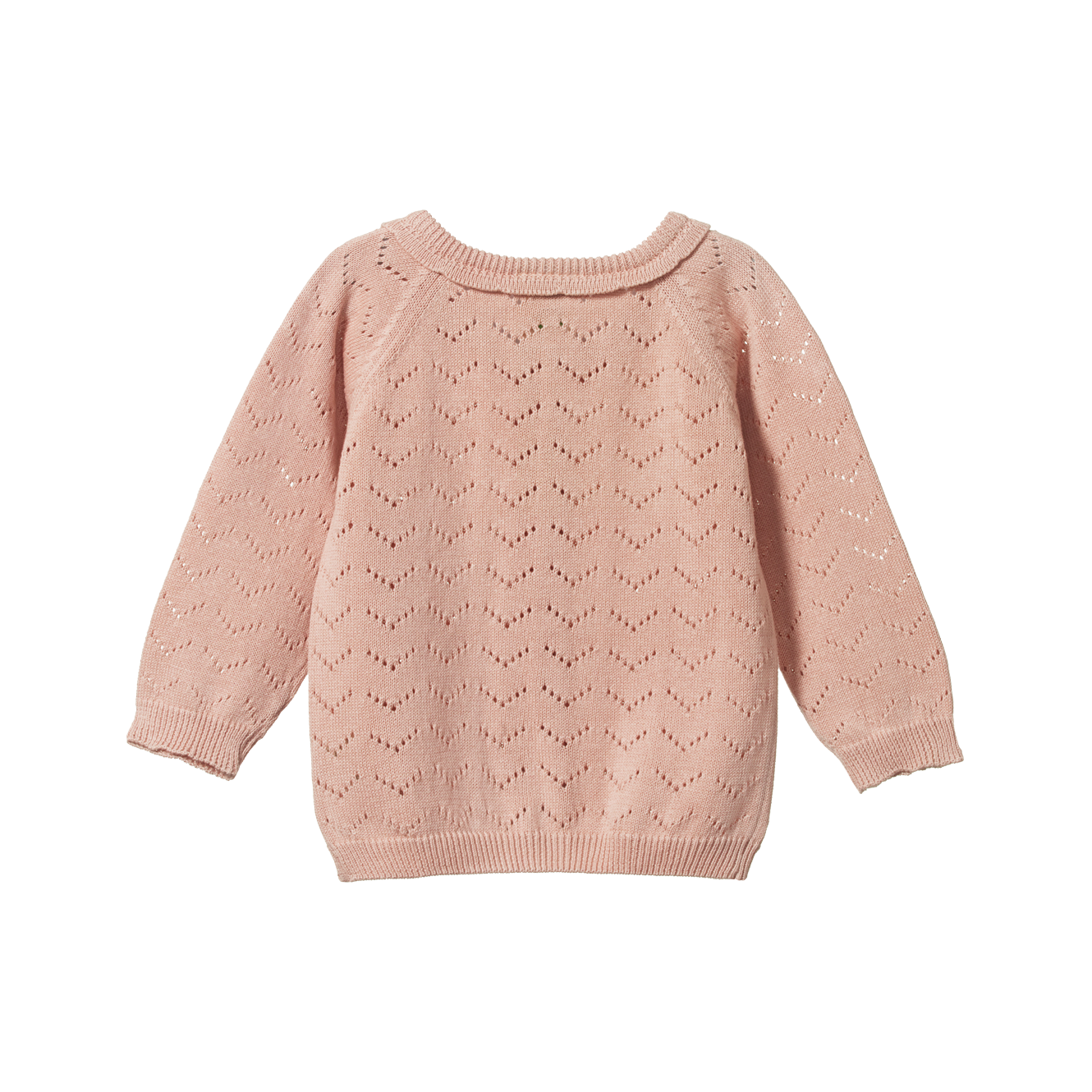 Nature Baby Piper Cardigan - Rose Bud Pointelle