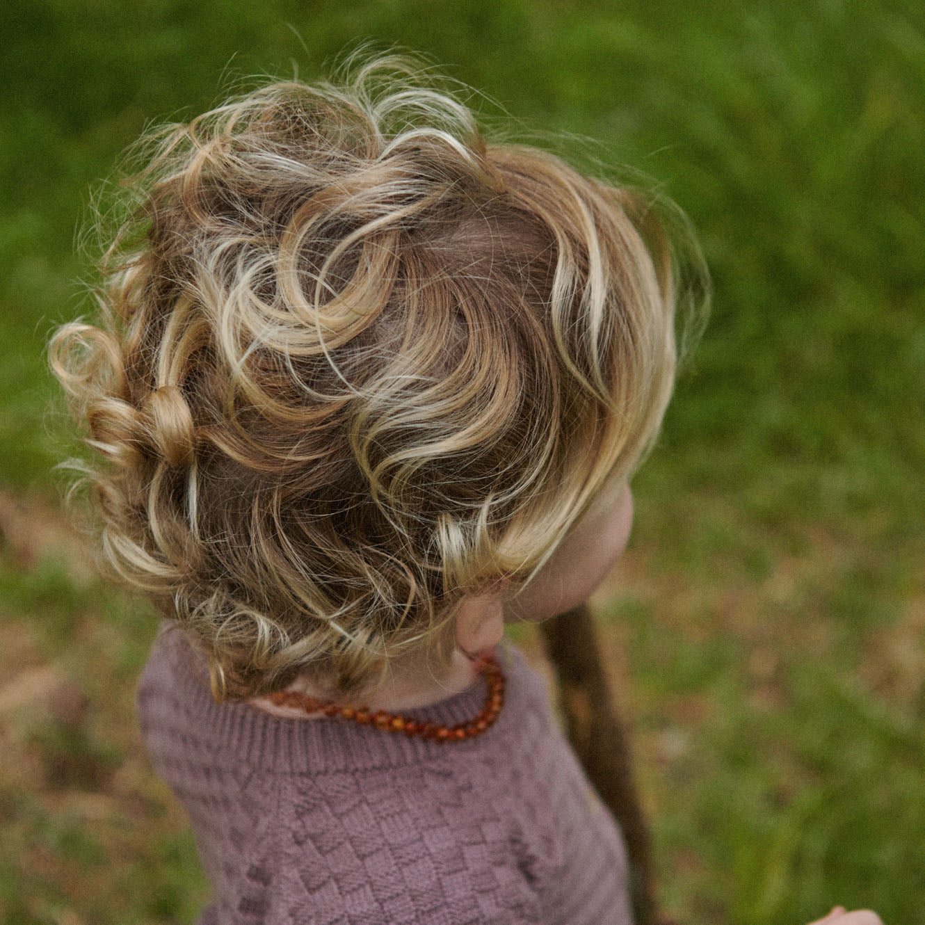 Nature Baby Piper Cardigan - Twilight Basket Knit