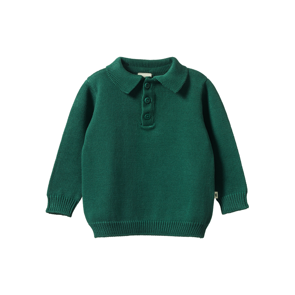 Nature Baby Grandpa Jumper - Pine