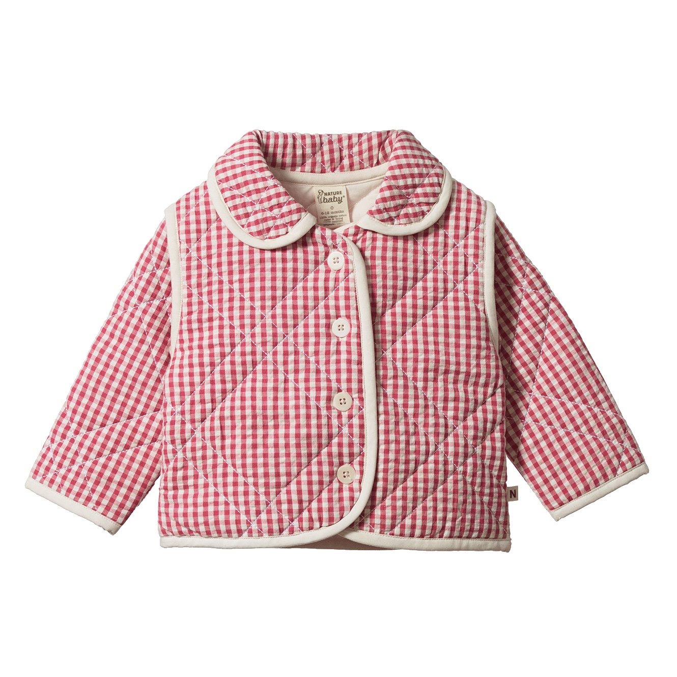 Marlo Quilted Coat - Jam Check