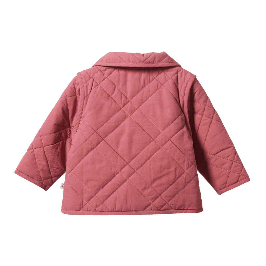 Marlo Quilted Coat - Carnation
