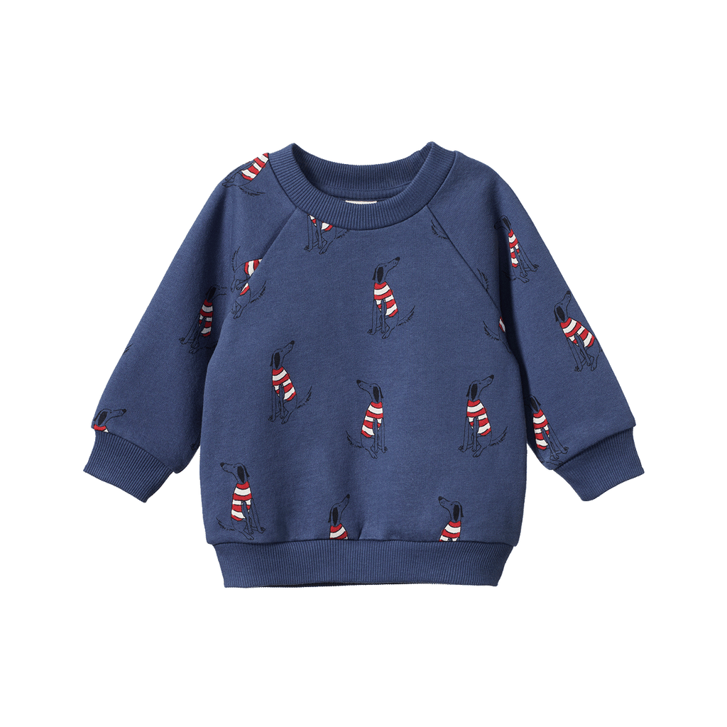 Emerson Sweater - Best Friend Indigo Print