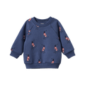 Emerson Sweater - Best Friend Indigo Print