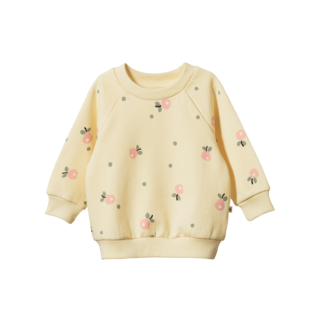 Nature Baby Emerson Sweater - Posey Blossom Lemonade