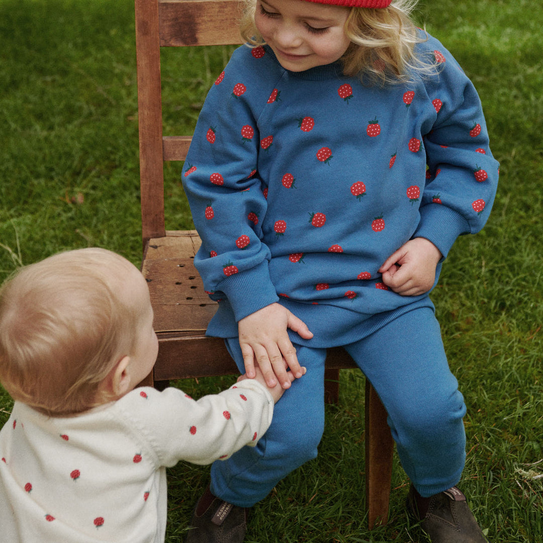 Nature Baby Piper Cardigan - Raspberry Print