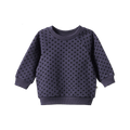 Emerson Sweater - Violet Polka Dot Print