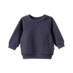 Emerson Sweater - Violet Polka Dot Print