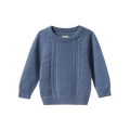 Billy Jumper - Dusky Blue Cable Knit