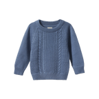 Billy Jumper - Dusky Blue Cable Knit