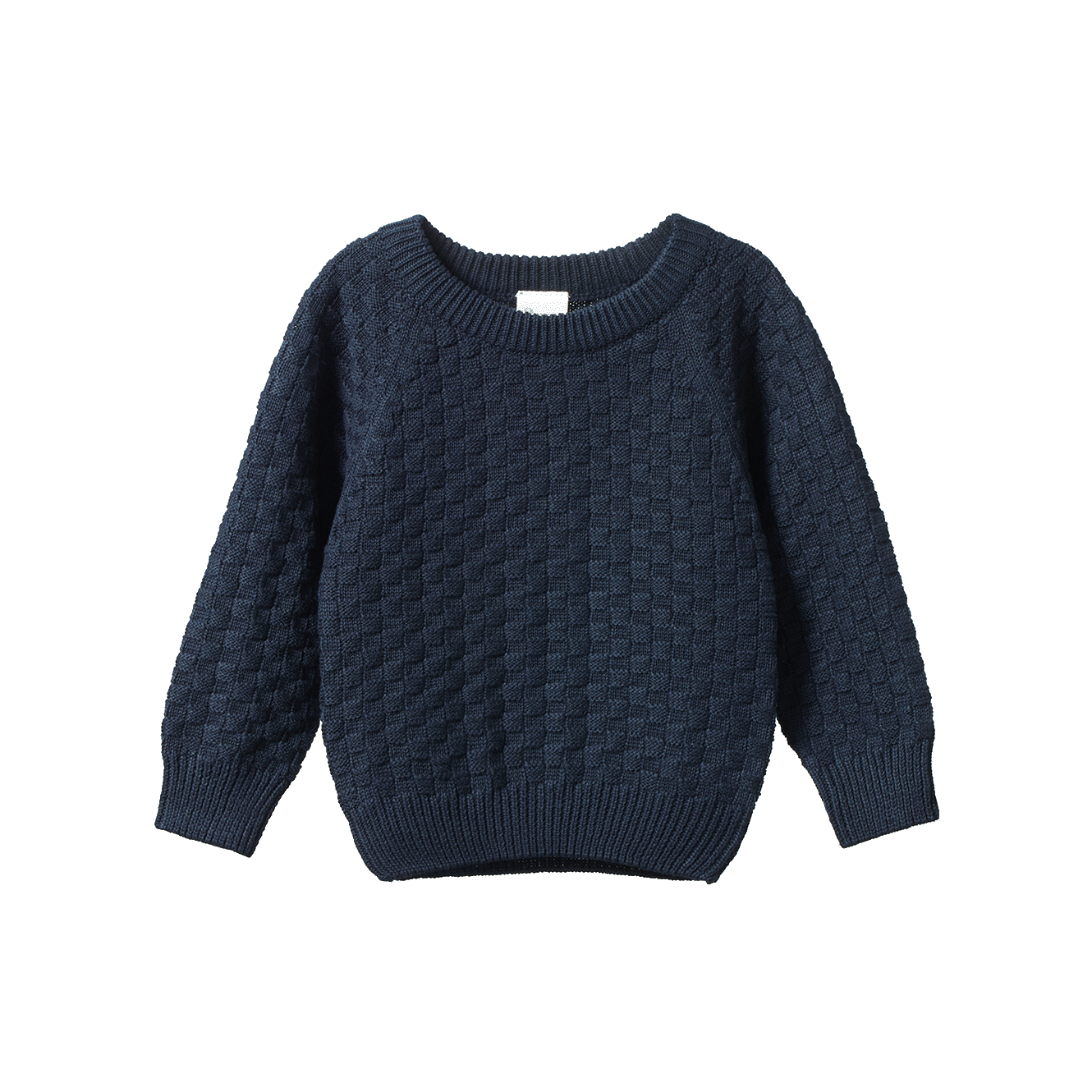 Nature Baby Billy Jumper - Navy Basket Knit
