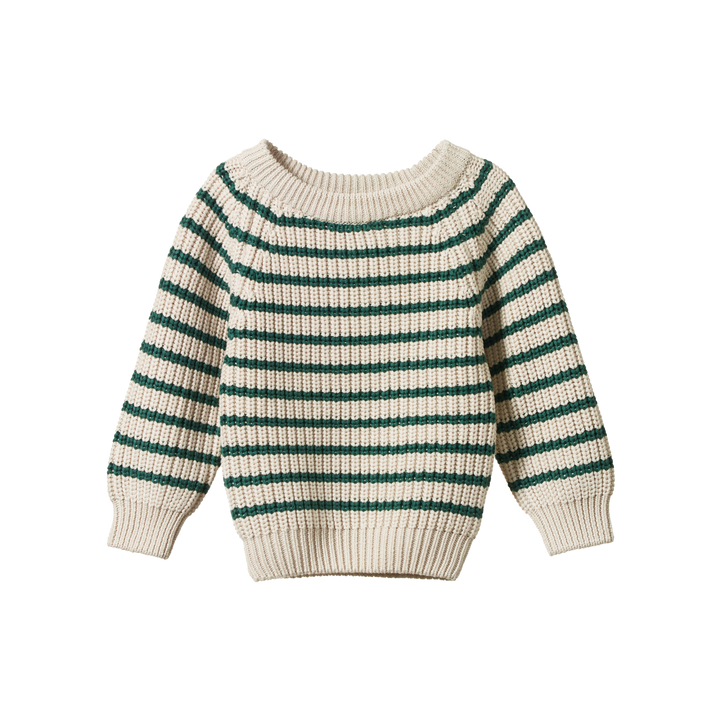 Nature Baby Billy Jumper - Pine Sailor Stripe
