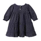 Elliot Dress - Violet Polka Dot Print