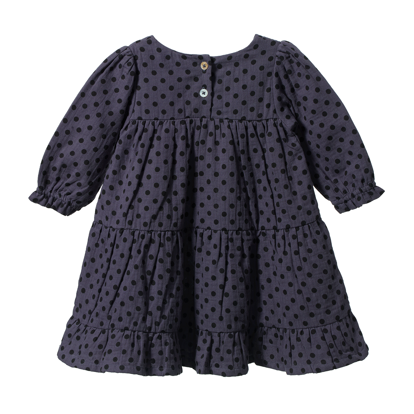 Nature Baby Elliot Dress - Violet Polka Dot Print