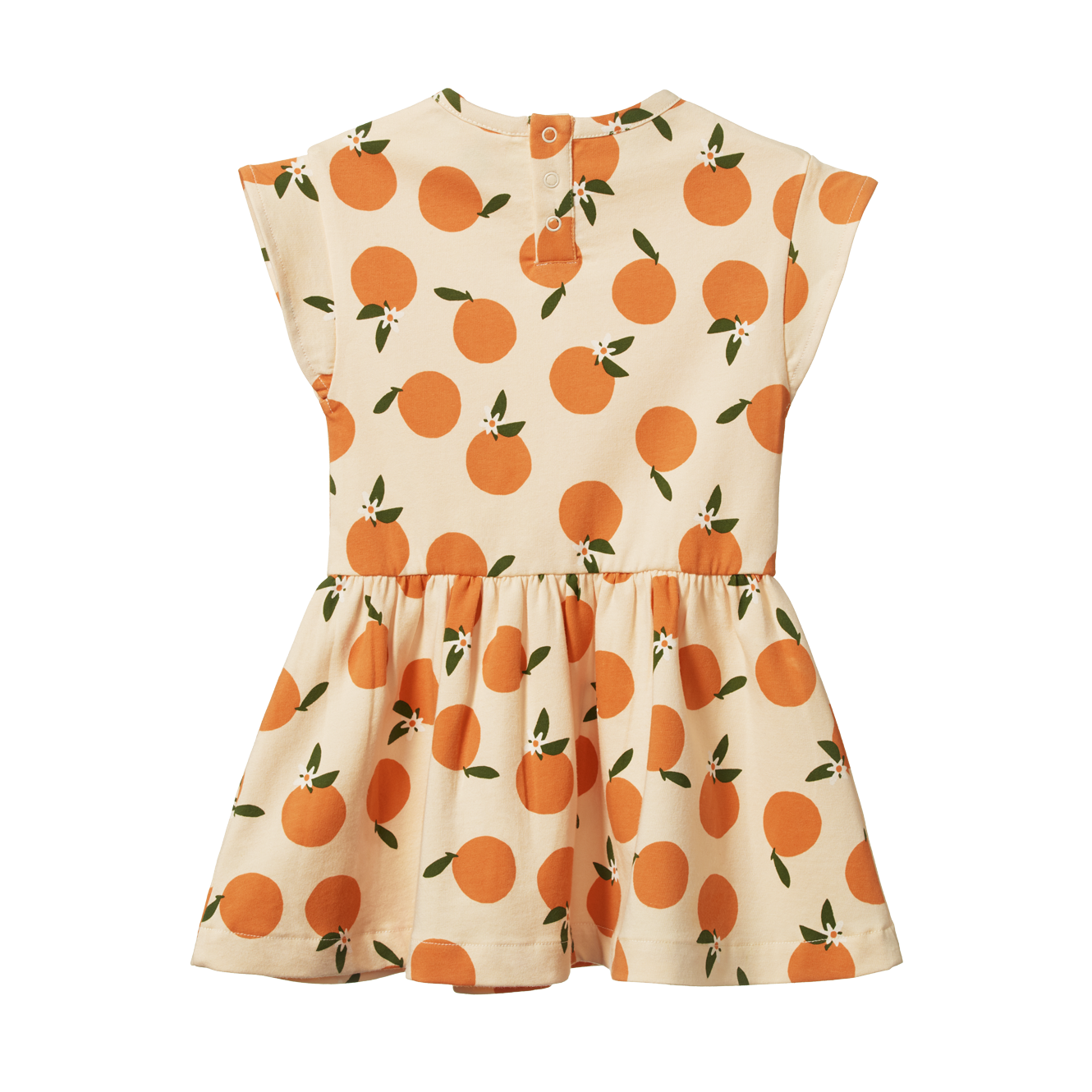 Nature Baby Twirl Dress - Grande Orange Blossom Print
