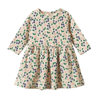 Long Sleeve Twirl Dress - Grande Briarwood Print