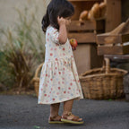 Saturday Dress - Petite Flora Stamp Print