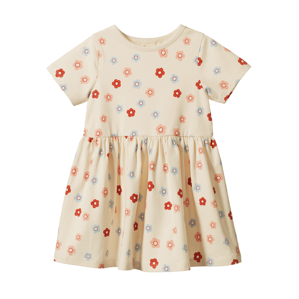 Saturday Dress - Petite Flora Stamp Print