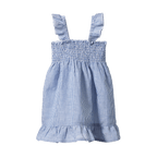 Gala Dress Linen - Blue Stripe