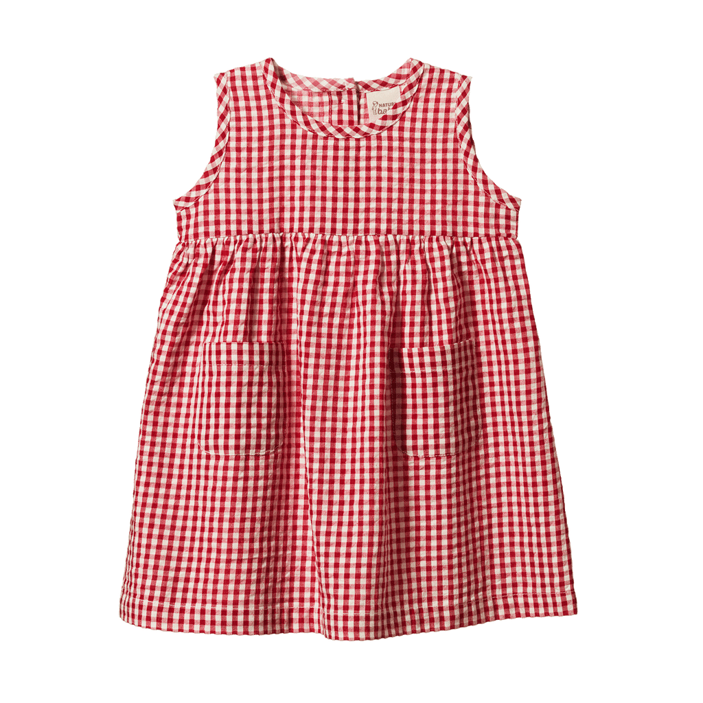 Nature Baby Dorothy Dress - Red Check