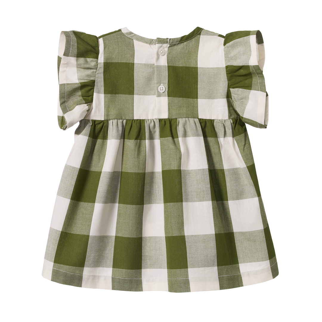 Nature Baby Bonnie Dress - Jungle Check