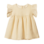 Bonnie Dress Seersucker - Golden Stripe