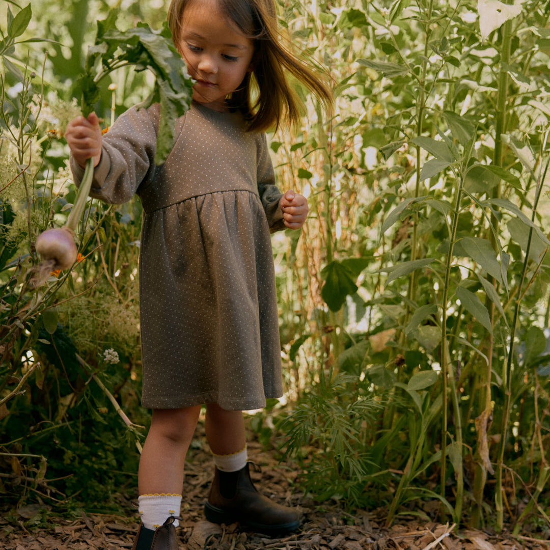 Nature Baby Inés Dress - Seed Mini Dot Print