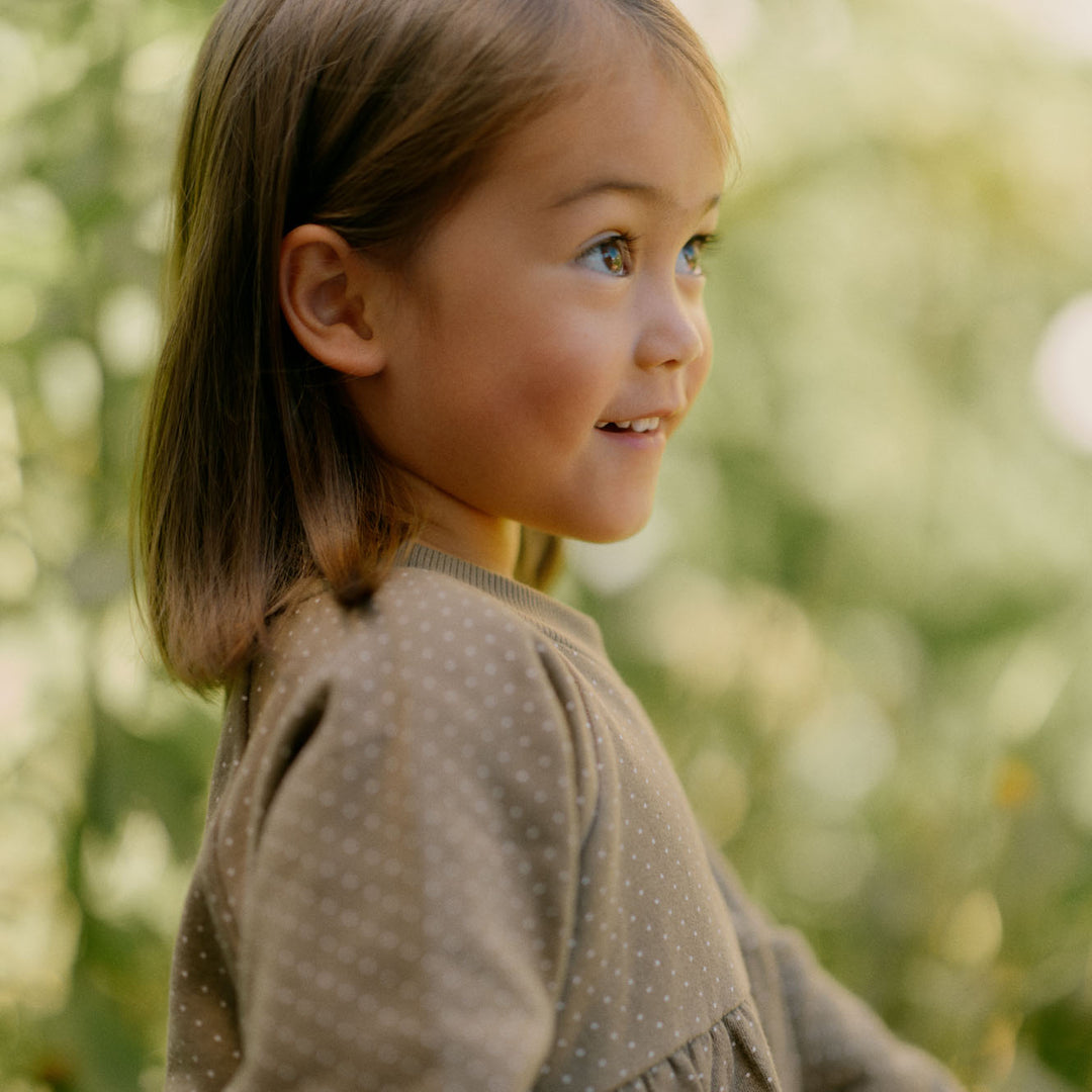 Nature Baby Inés Dress - Seed Mini Dot Print