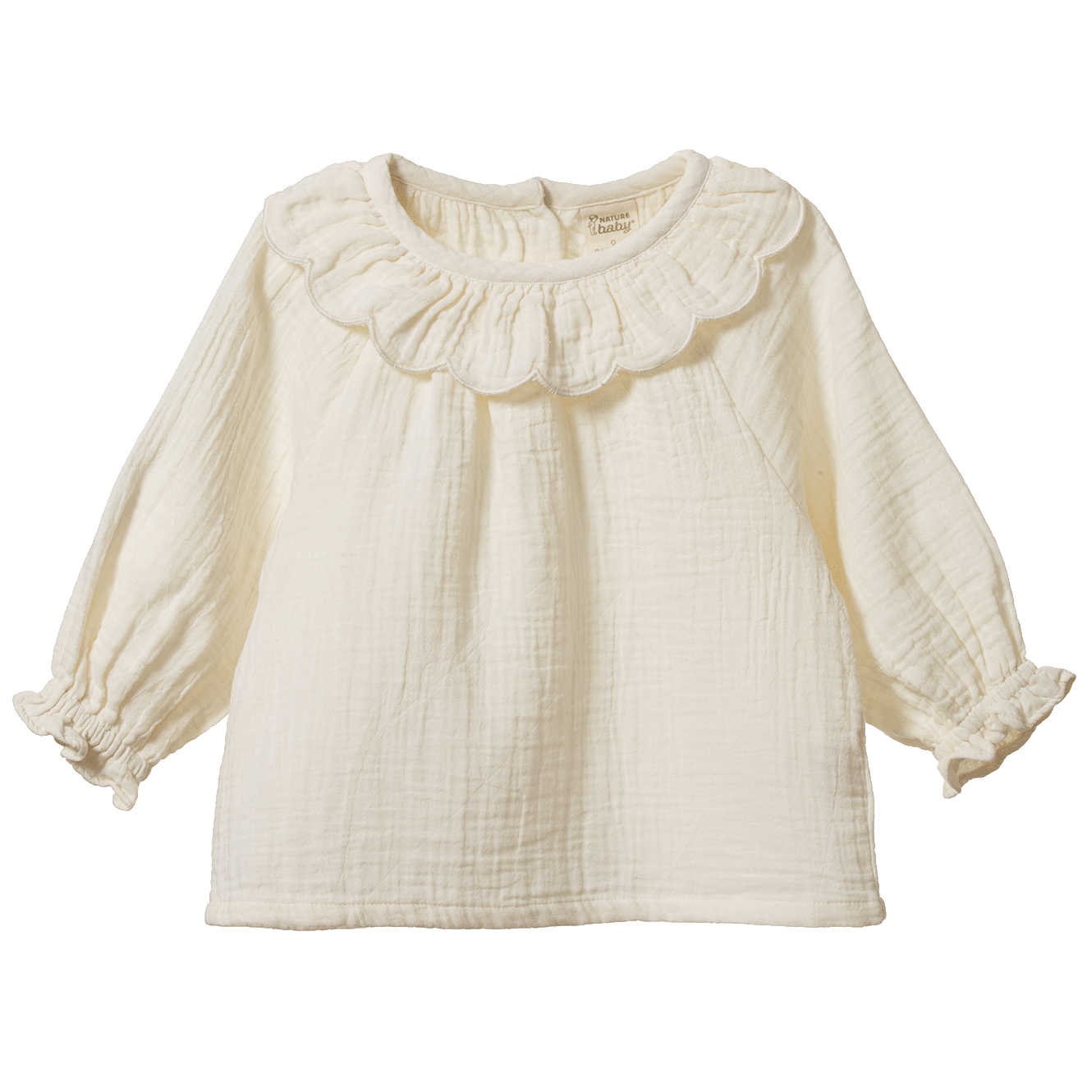 Ruffle Cameron Blouse - Natural
