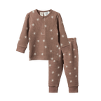 Long Sleeve Waffle Pyjamas - Twinkle Print