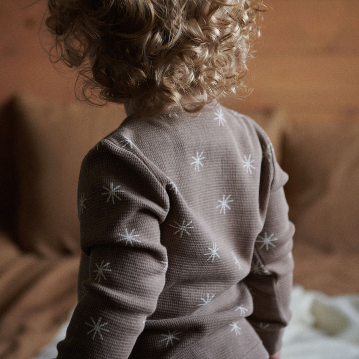 Nature Baby Long Sleeve Waffle Pyjamas - Twinkle Print
