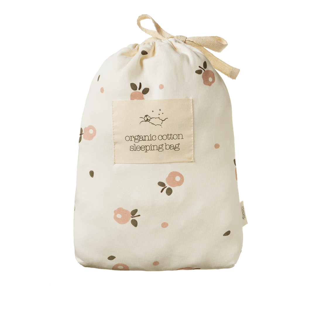Nature Baby Organic Cotton Sleeping Bag - Posey Blossom Rose