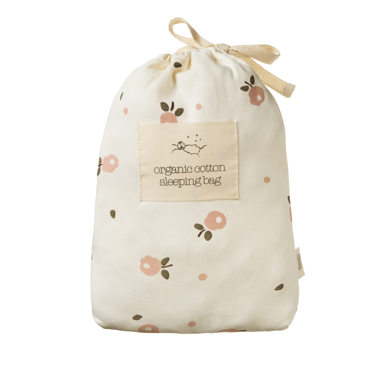 Nature Baby Organic Cotton Sleeping Bag - Posey Blossom Rose