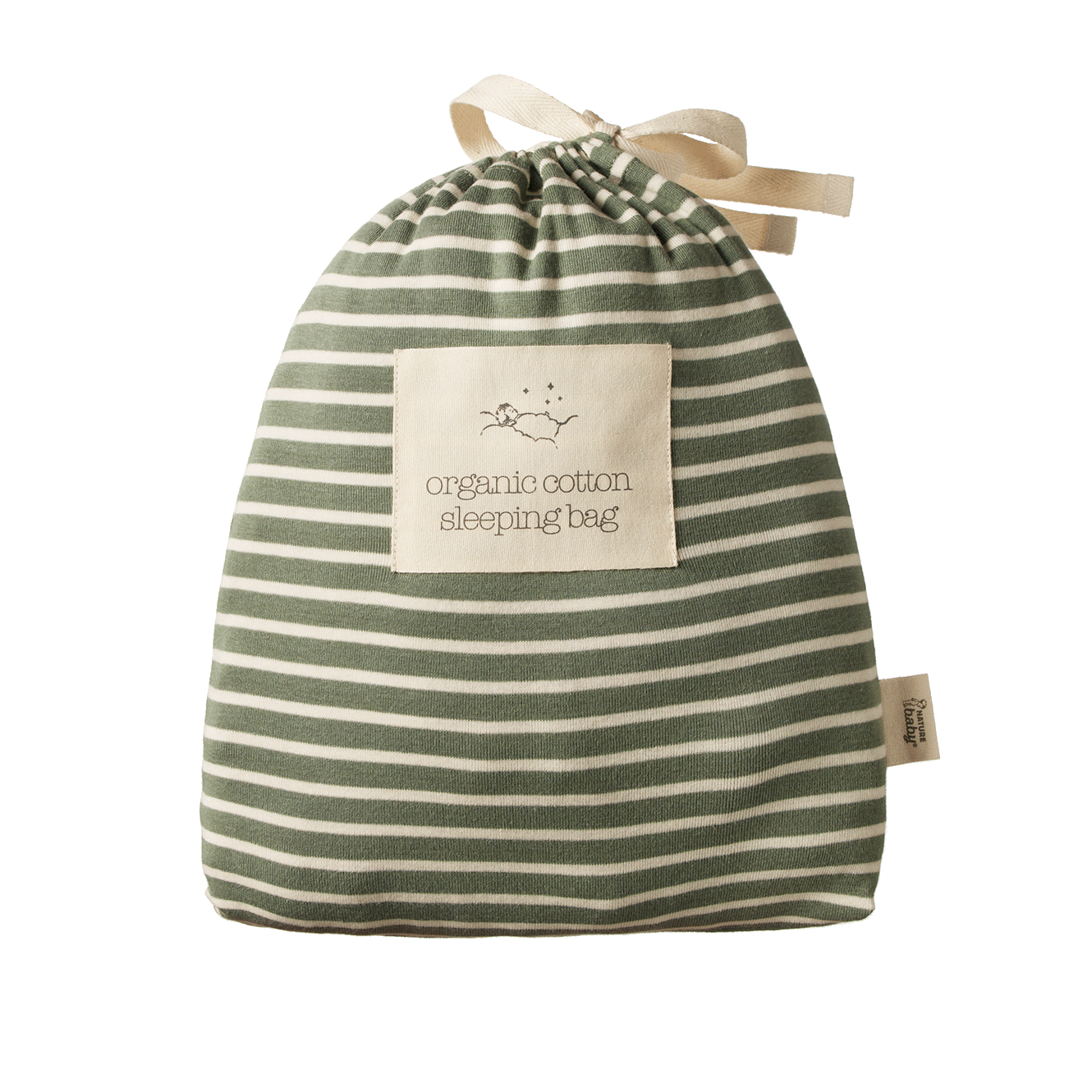 Organic Cotton Sleeping Bag - Nettle Twin Stripe