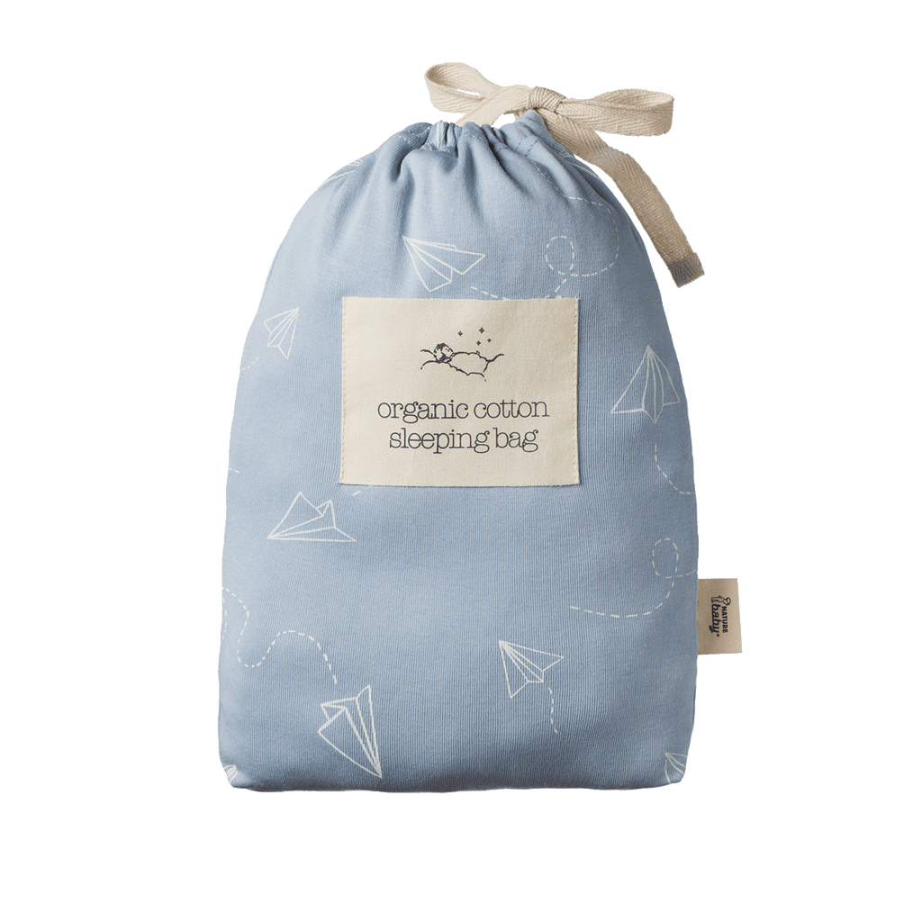 Organic Cotton Sleeping Bag - Paper Planes Print