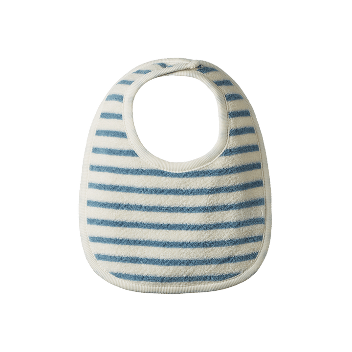 Nature Baby Dribble Bibs 3 Pack - Powder Blue/Natural
