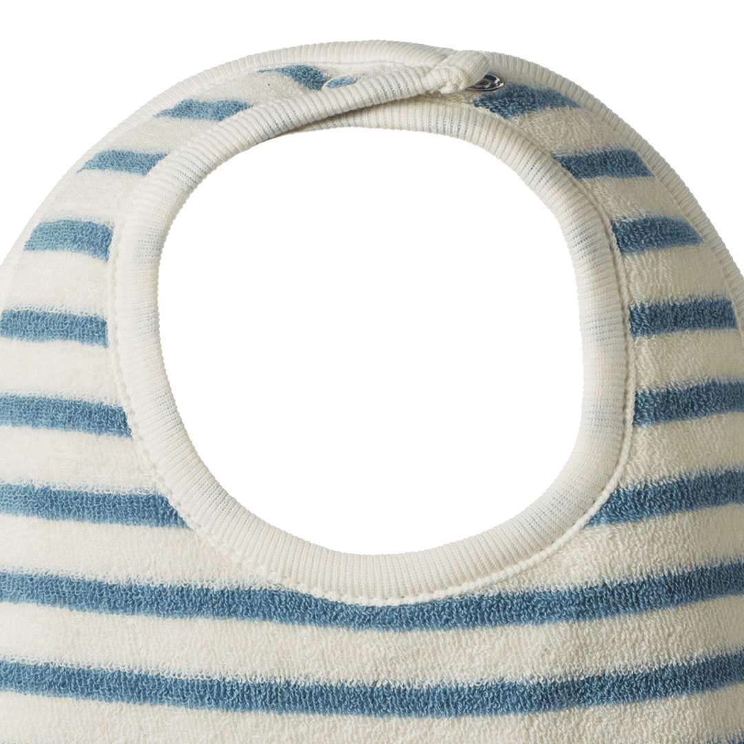 Nature Baby Dribble Bibs 3 Pack - Powder Blue/Natural