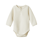 Henley Bodysuit Waffle - Natural