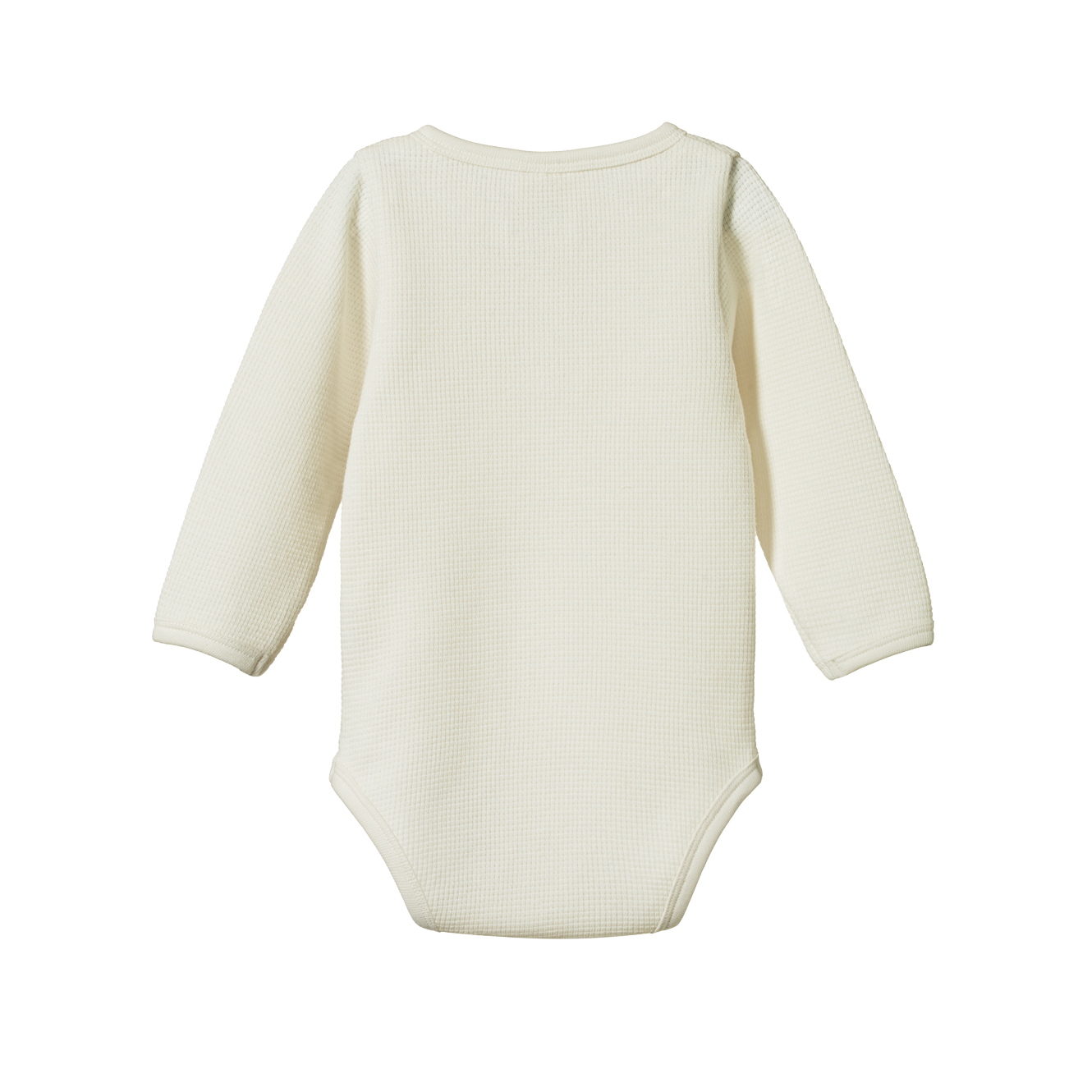 Nature Baby Henley Bodysuit Waffle - Natural