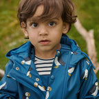 Raincoat - Puffin Teal Print