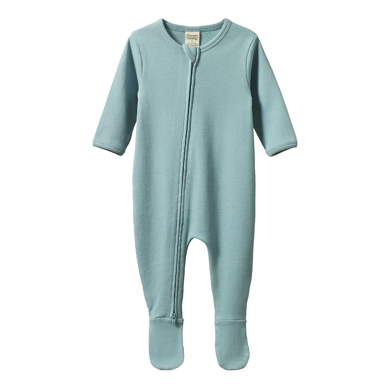 Nature Baby Dreamlands Suit Cotton Rib - Powder Blue