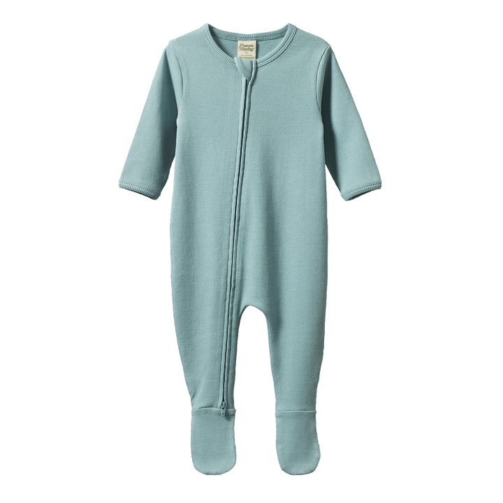 Nature Baby Dreamlands Suit Cotton Rib - Powder Blue