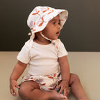 Crinkle Muslin Sunhat - Fleurette Print
